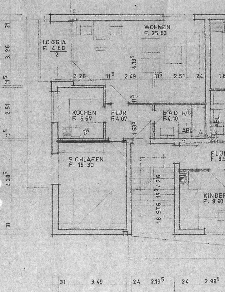 Grundriss 1 OG links, Whg. 3