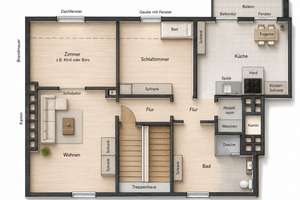 Noch haben Sie Zeit: 3 Zi. Dachgeschosswohnung in Kessenich ! Sie bestimmen die Ausstattung selbst. – Karthäuserplatz 13-15, 53129 Kessenich, Bonn – Vorschaubild 3