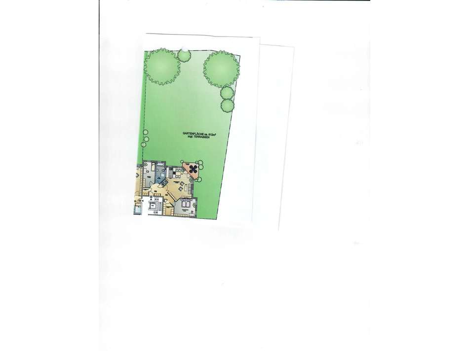 Plan mit Garten