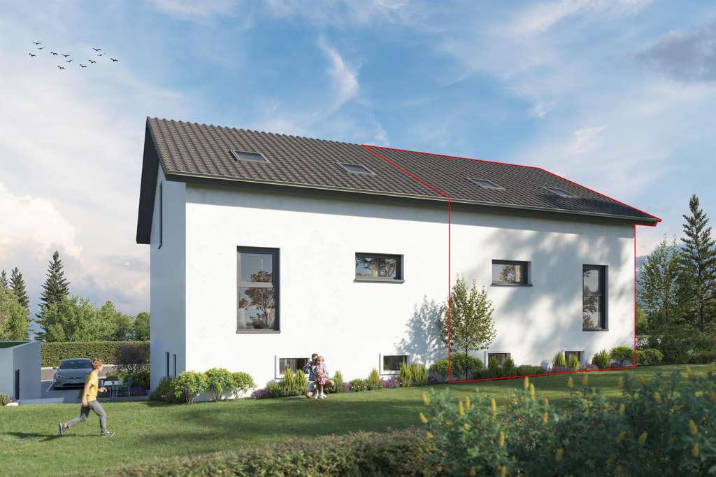 Immobilie in Adlkofen - KfW-55 Neubau - Großzügige Doppelhaushälfte mit zwei Bädern!!! - Bild 1