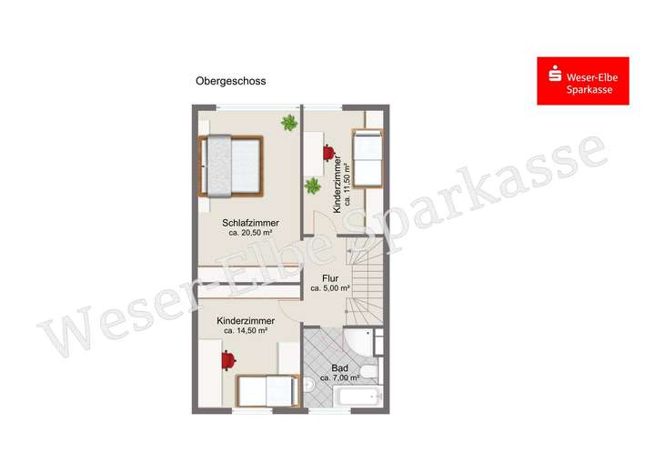 Grundriss Obergeschoss