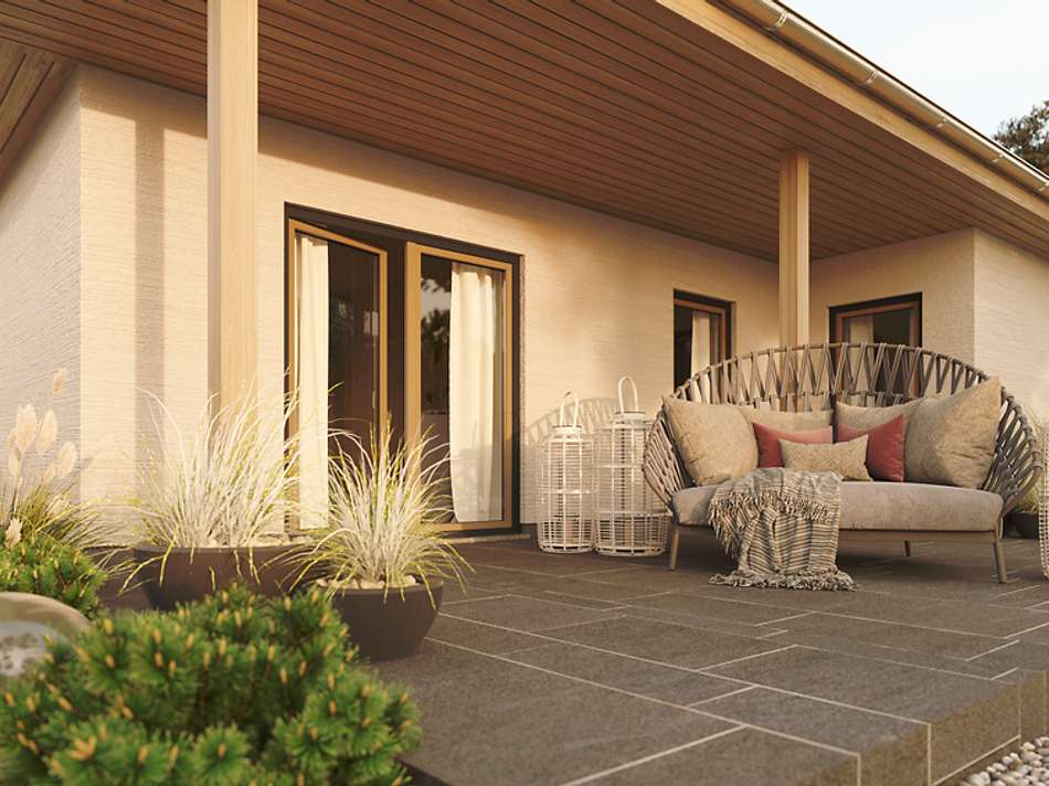 Überdachte Terrasse