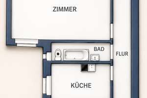 Altbaucharme in Friedrichshain | 1-Zimmer-Wohnung mit Dielenboden | Ab September bezugsfrei – Die vollständige Adresse der Immobilie erhältst du vom Anbieter., 10247 Friedrichshain, Berlin – Vorschaubild 9