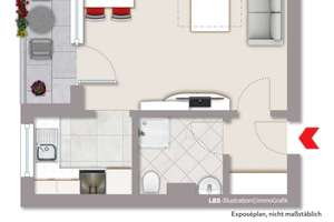 Attraktive 1-Zimmer-Wohnung am Stieglakegraben – Die vollständige Adresse der Immobilie erhältst du vom Anbieter., 13591 Staaken, Berlin – Vorschaubild 12