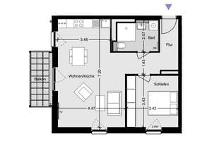 Wohnen mit WBS - BESONDERER WOHNBEDARF – Buschkrugallee 62, 62A, 12359 Britz, Berlin – Vorschaubild 2