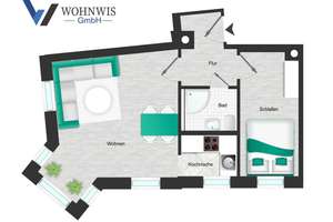 Lichtdurchflutete 2-Zimmer-Wohnung auf dem Kaßberg – Kapitalanlage mit Potenzial – Weststr. 112, 9116 Altendorf, Chemnitz – Vorschaubild 2