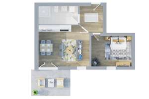 A+ Neubau-Wohnungen in Scharbeutz, 1,5 bis 4 Zimmer, 45 bis 140m2, Terrasse/Balkon – Kammerweg 2a, 23683 Scharbeutz – Vorschaubild 1