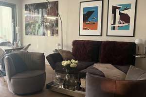 Exklusiv möblierte 2-Zimmer Erdgeschosswohnung mit Garten+Balkon – Karl-Schurz-Straße 28, 70190 Berg, Stuttgart – Vorschaubild 4