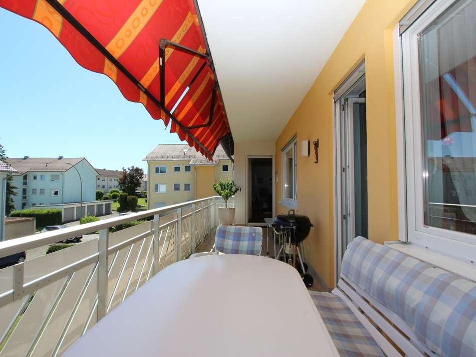 Überdachter Südbalkon