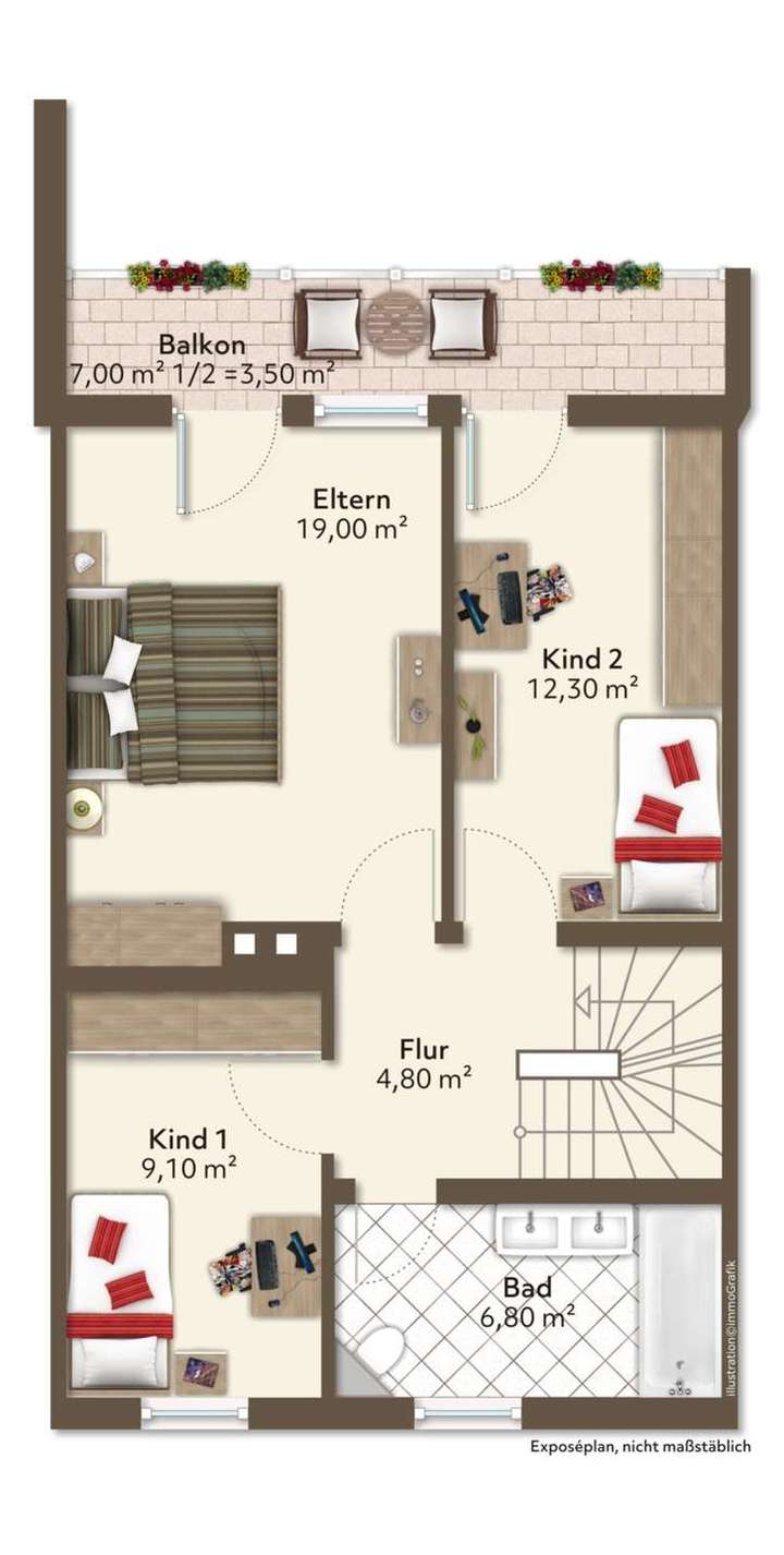 Grundriss Obergeschoss