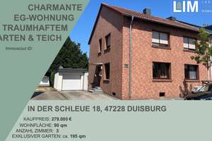 Charmante Erdgeschosswohnung mit traumhaftem Garten und Teich