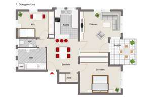 Toll geschnittene
3,5-Zimmer-Wohnung – Die vollständige Adresse der Immobilie erhältst du vom Anbieter., 74538 Rosengarten – Vorschaubild 17