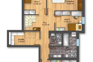Neuwertige 5-Zimmer-Maisonette-Wohnung mit Dachterrasse und Aufzug in familienfreundlicher Lage – Lange Straße 24a, 1159 Löbtau-Nord, Dresden – Vorschaubild 6