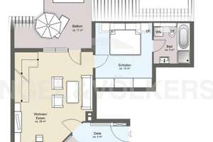 Attraktive Maisonette-Wohnung mit Galerie, Balkon & TG-Stellplatz – Die vollständige Adresse der Immobilie erhältst du vom Anbieter., 50737 Weidenpesch, Köln – Vorschaubild 19