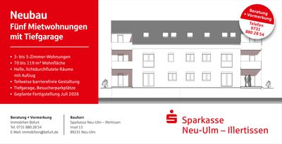 4-Zimmerwohnung mit Balkon Erstbezug