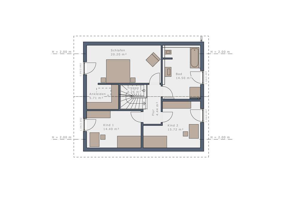 Grundriss Obergeschoss