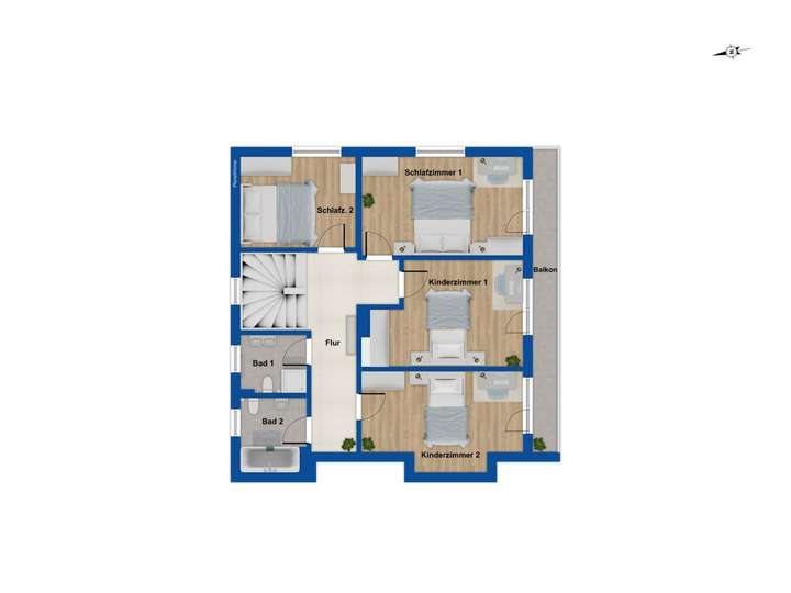 Grundriss Obergeschoss