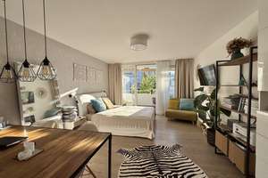 Zum 15.6/1.7 *Möblierte sonnige Wohn-Oase. Münchner Freiheit. Ruhig mit West-Loggia, TG-Stellplatz. – Die vollständige Adresse der Immobilie erhältst du vom Anbieter., 80802 Münchner Freiheit, München – Vorschaubild 9