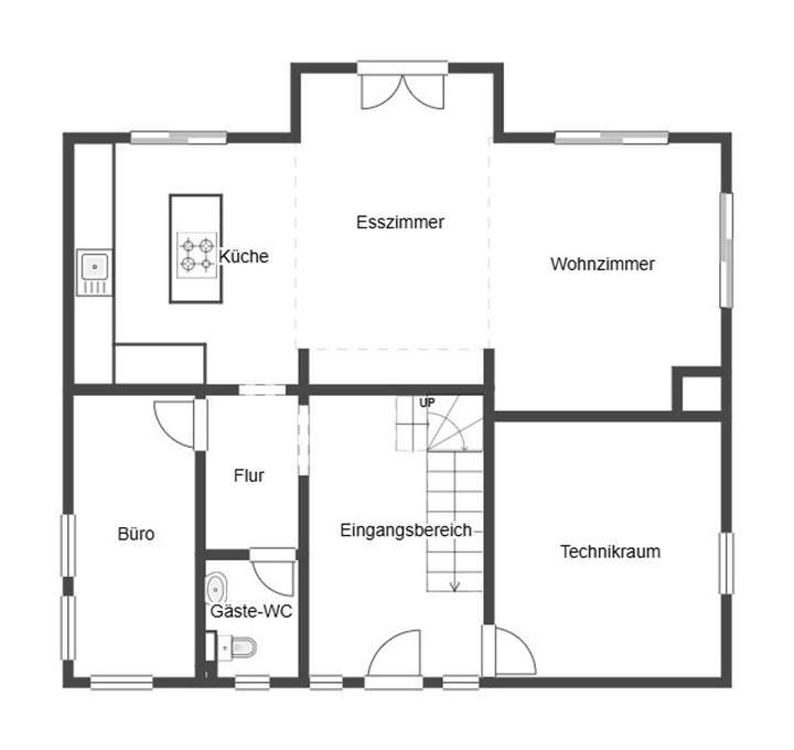 Grundriss Skizze EG