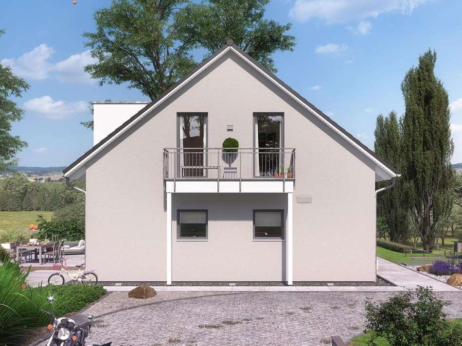 Seitenansicht mit Balkon Somme