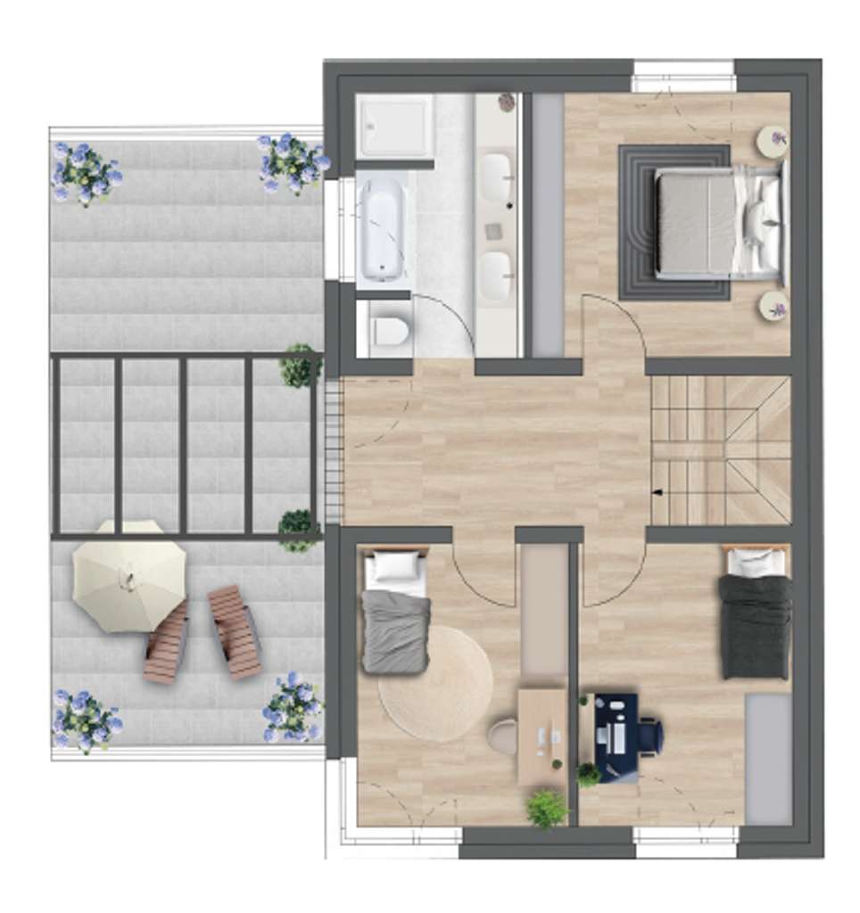 Immobilie in Merklingen - Familienglück auf der Schwäbischen Alb - moderne Kettenhäuser in Merklingen - Bild 3