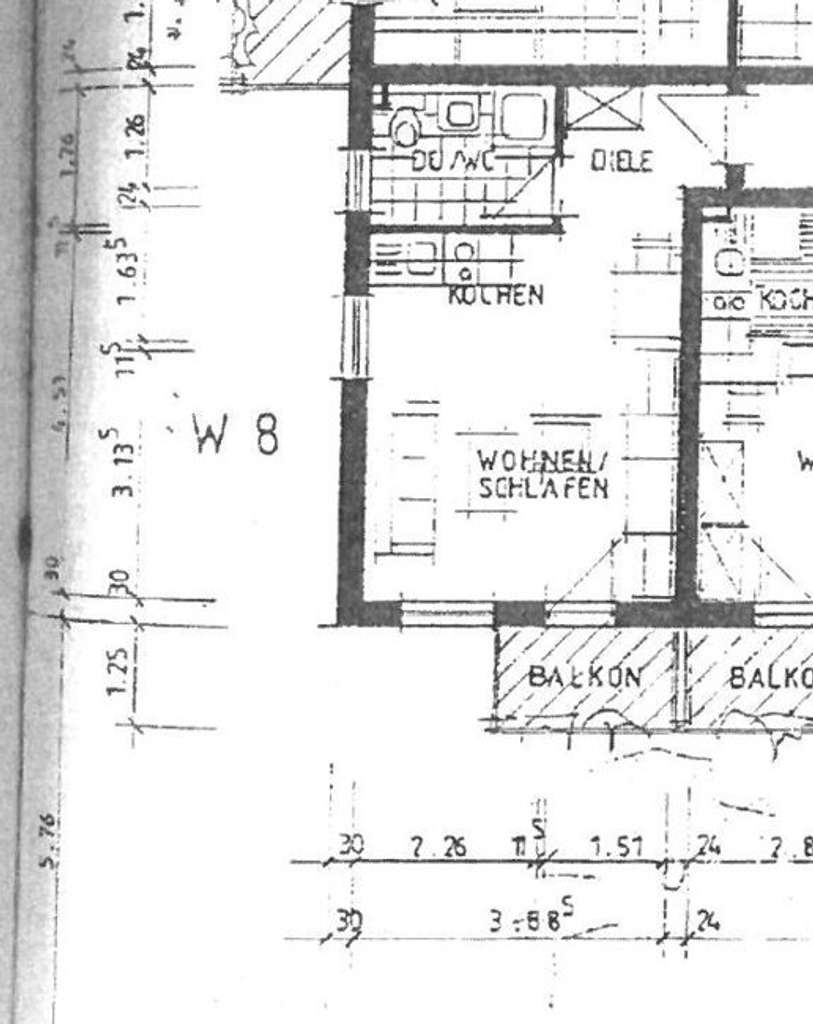 Immobilie in Königsbrück - Sanierungsbedürftige Einzimmerwohnung mit Balkon und Stellplatz - Bild 4