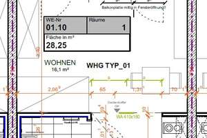 Gepflegte und vermietete Studiowohnung mit Balkon – Dörpfeldstraße 5, 12489 Adlershof, Berlin – Vorschaubild 10
