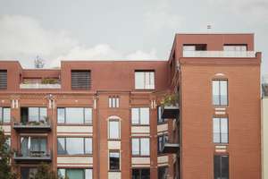 Loft-Penthouse mit Südwest-Terrasse und Kamin auf historischem Fabrikgebäude in Tiergarten
