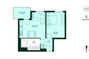Barrierefreie Eigentumswohnung im 2. OG mit offener Wohnküche und Südbalkon – Lilli-Marx-Str. 36, 40597 Benrath, Düsseldorf – Vorschaubild 7