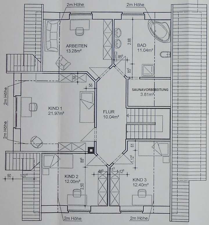 Grundriss Obergeschoss
