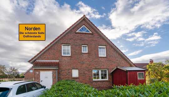 Bild von Gelungen aufgeteiltes Reihenendhaus in hervorragender Wohnlage zwischen Norden und Norddeich!