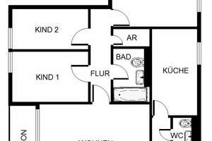 Perfekt geschnitten & frisch renoviert: Ihr neues 4-Zimmer-Zuhause mit Balkon – Kirchmeierstr. 6, 93051 Westenviertel, Regensburg – Vorschaubild 3
