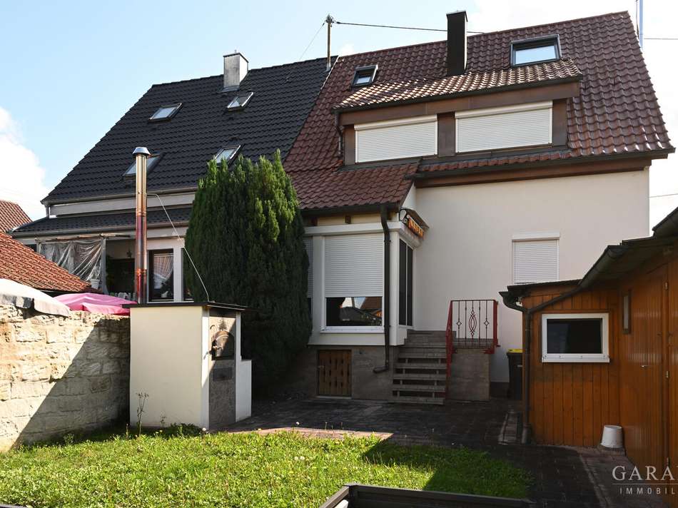 Gartensicht aufs Haus