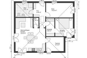 Ebenerdig-Genießen. Barrierefreier Luxus auf einer Ebene: Ihr KfW-Bungalow im Mietkauf – 48727 Billerbeck – Vorschaubild 2