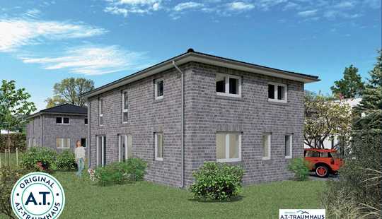 Bild von Neubau von zwei real geteilten Einfamilienhäusern