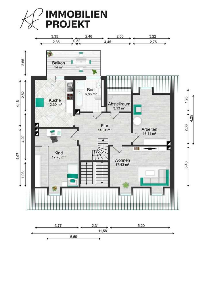 MKS_Grundriss DG Ebene 1 