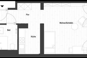 Sanierte 1-Zimmer Wohnung in Flingerns Herzstück (WE 1.20/28/36/44/51) | mit EBK! – Lindenstraße 95, 40233 Flingern Nord, Düsseldorf – Vorschaubild 2