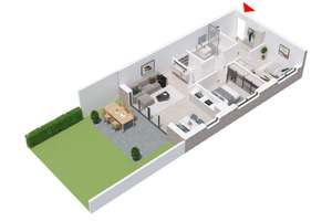 Gemütliche 3-Zimmer-EG-Wohnung im Neubau in Münster Hiltrup mit Terrasse Garten & PKW-Stellplatz – 48165 Hiltrup-Mitte, Münster – Vorschaubild 29