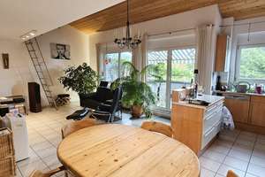 4-Zimmer-Attikawohnung mit Galerie, zwei Terrassen & Kamin in Bad Säckingen