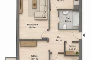 3-Zimmer-Wohnung mit Potenzial und zwei Balkonen in attraktiver Wohnlage – Die vollständige Adresse der Immobilie erhältst du vom Anbieter., 85567 Grafing bei München – Vorschaubild 16