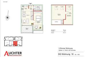 Nachhaltiges Wohnen! 3 Zimmer Maisonette-Wohnung mit Loggia(Wo16) – Opelstraße 5, 73035 Göppingen – Vorschaubild 5