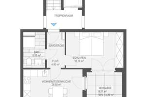 Sonnige 2-Zimmer Wohnung mit Dachterasse in Bonn, 3. OG – Die vollständige Adresse der Immobilie erhältst du vom Anbieter., 53117 Graurheindorf, Bonn – Vorschaubild 7