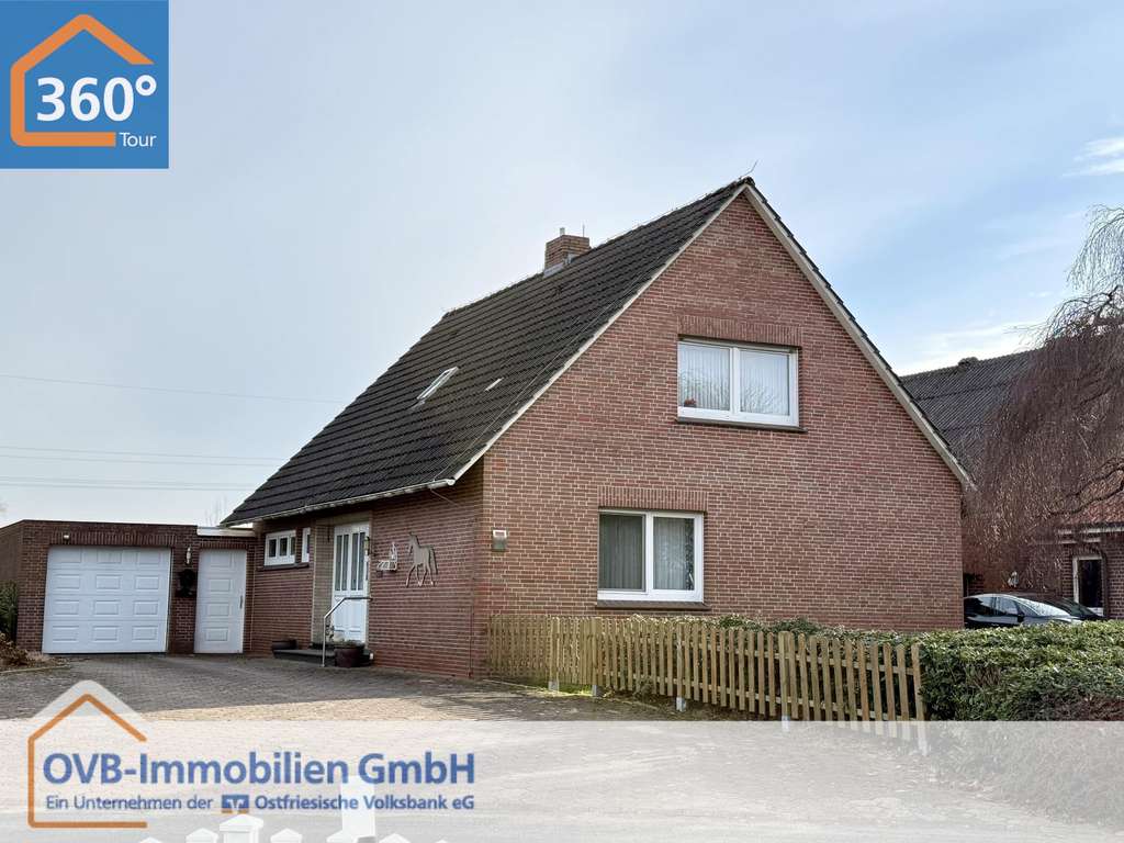 Immobilie in Moormerland - Einfamilienhaus mit Garage in Veenhusen - Bild 0