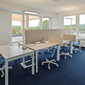 Coworking-Bereich in Regus Rheinelbe Park