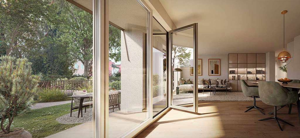 Gartenwohnung "Sirmione"  - Licht und Aussicht über 3 Seiten - 3 Zimmer, Privatgarten, TG