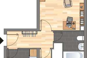 Perfekt für Singles oder Paare! 2-Zimmer-Wohnung in Dortmund Scharnhorst – 44328 Scharnhorst-Ost, Dortmund – Vorschaubild 5