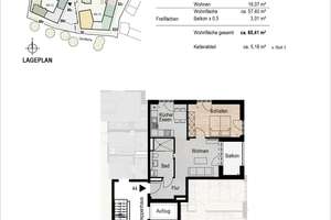 Stilvoll wohnen im sanften Morgenlicht: Moderne 2 Zi. Wohnung mit Ost- Balkon – Die vollständige Adresse der Immobilie erhältst du vom Anbieter., 81677 Parkstadt, München – Vorschaubild 15