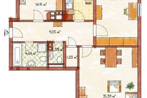 Gut vermietete, sehr helle 3-ZKB- Wohnung mit Ausblick / 9.OG im Hochhaus am Kühlen Krug – Liebigstr. 10, 76135 Weststadt, Karlsruhe – Vorschaubild 10