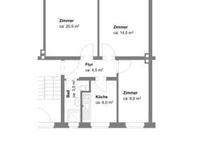 Modernisierte 3-Zimmer-Wohnung im Sackringviertel zu vermieten! – Sackring 52, 38118 Westliches Ringgebiet, Braunschweig – Vorschaubild 2
