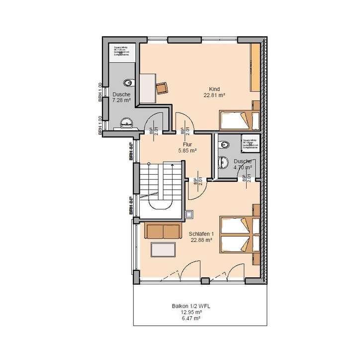 Grundriss Obergeschoss